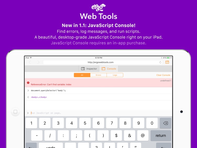 Ergo Web Tools