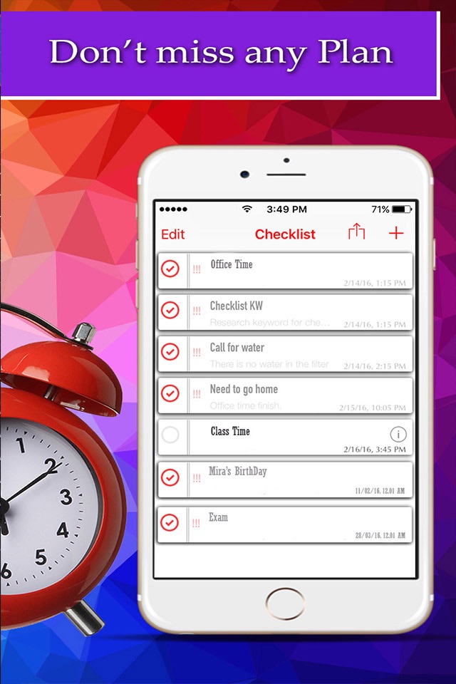 Task Reminder List - ToDo Task Manager Checklist With Alarm screenshot 2