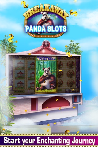 Breakaway panda featured in Glorious Bamboo forest - Slots! screenshot 3