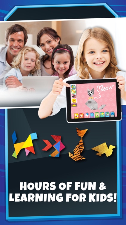 Kids Learning Puzzles: Sea Animals, Tangram Tiles screenshot-4