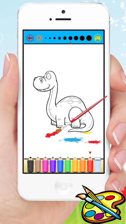 Dinosaur Coloring Book - Dino Baby Drawing for Kids Games