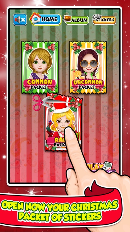 Christmas Sticker Dress Up Salon - little baby santa & emoji makeup games for girl kids!