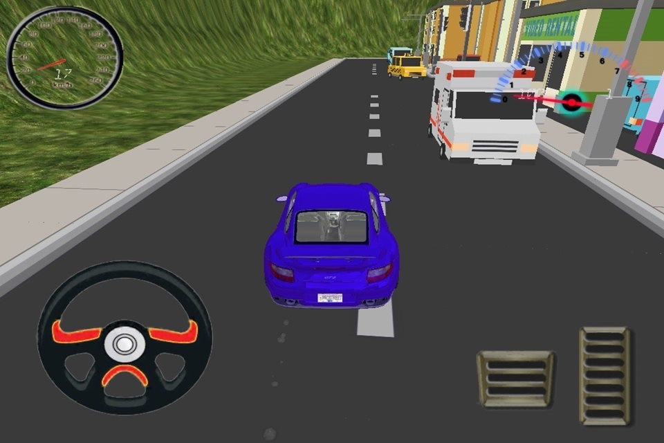 Cardboard City Sport Car Drive screenshot 4