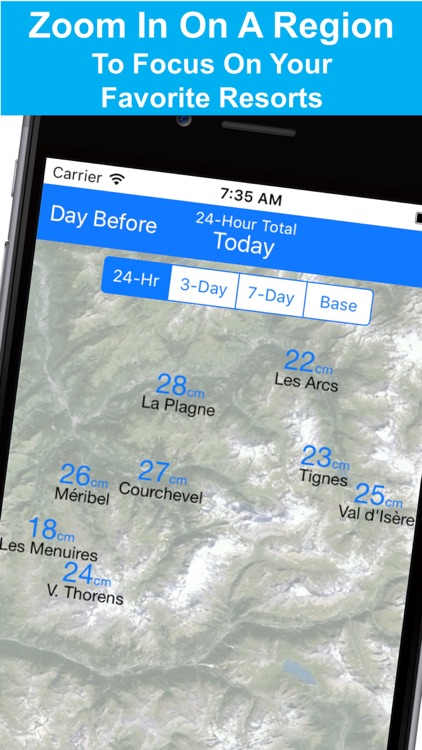 Alps Snow Map - Snow Reports screenshot-2