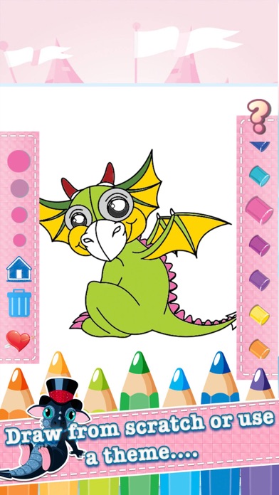 How to cancel & delete Dragon Drawing Coloring Book - Cute Caricature Art Ideas pages for kids from iphone & ipad 3