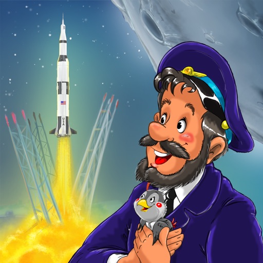 Grandpa Benny flies to the moon | Kids Love Science iOS App