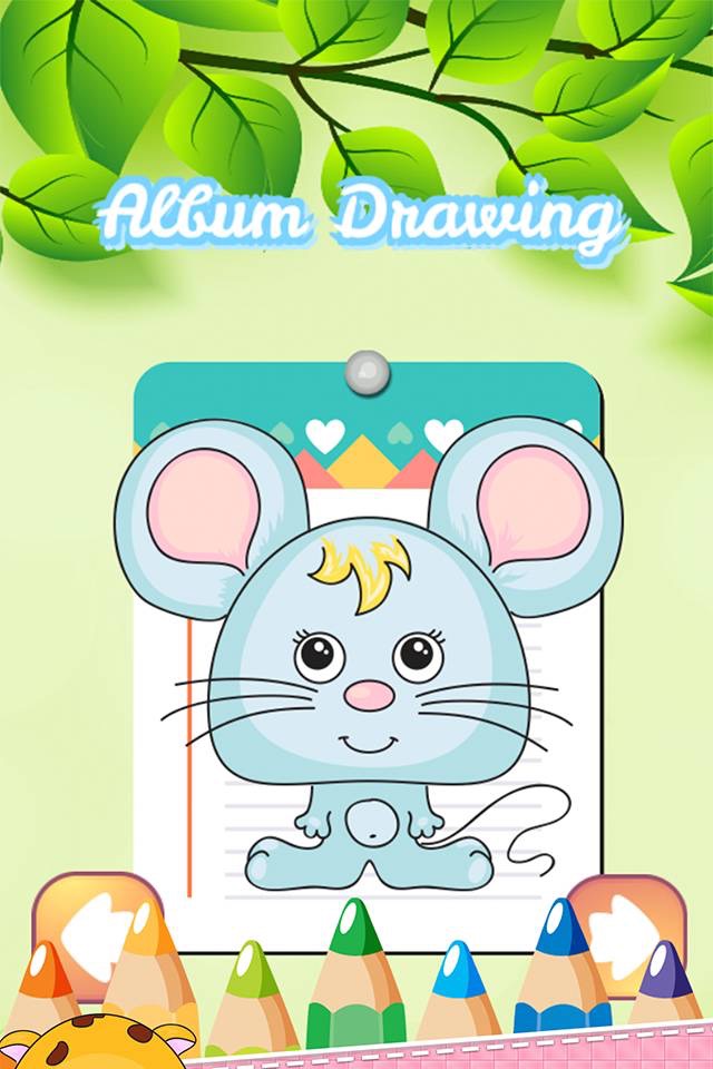 Farm Animals Drawing Coloring Book - Cute Caricature Art Ideas pages for kids screenshot 2
