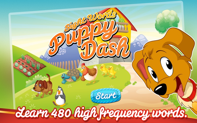 Sight Words Puppy Dash: Vocabulary &amp; Dolch Words Reading &amp; Spelling Game thumbnail 1