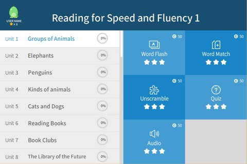 Reading for Speed and Fluency 1 screenshot 4