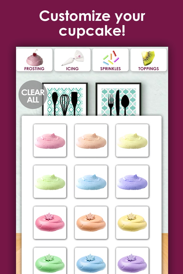 Make A Cupcake - A Virtual Dessert Baking Maker Game For Kids & Adults HD Free screenshot 4