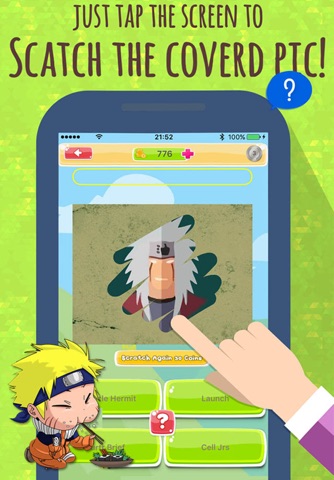 Naruto Edition Quiz : Scratch Game Anime Character Guess Trivia for naru naru shippuden manga version screenshot 2
