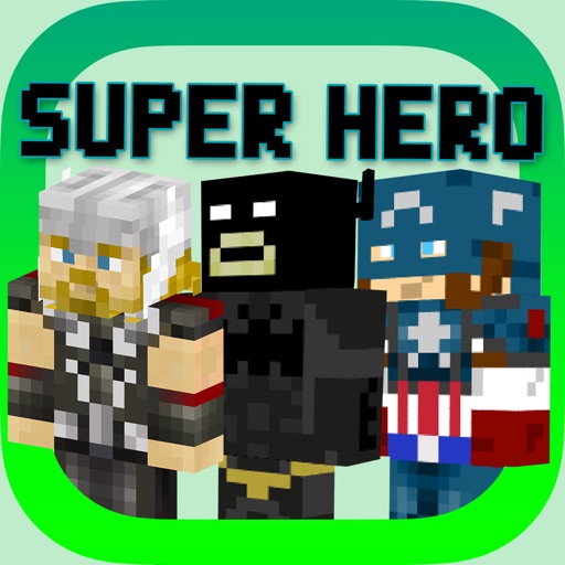 Super Hero Skins for PE - Best Skin Simulator and Exporter for Minecraft Pocket Edition Lite icon
