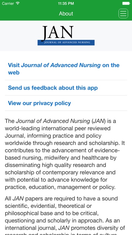 Journal of Advanced Nursing screenshot-3