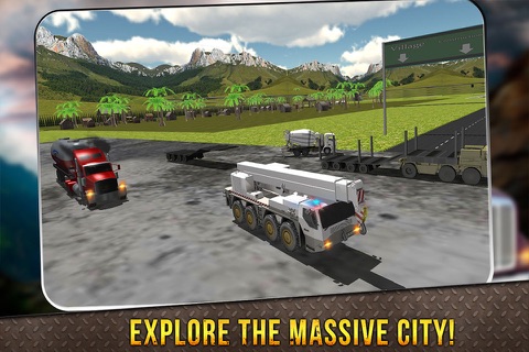 Heavy Duty Truck driver City Cargo Transporter 3D screenshot 4