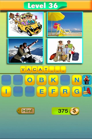 4 Pics Guess - new & challenging photo puzzle word iq quiz game screenshot 4