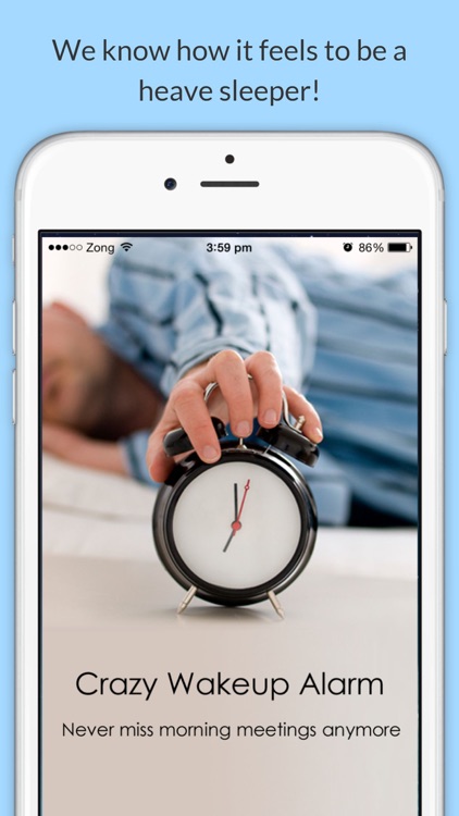 Crazy WakeUp Alarm app for heavy sleepers with spin, maths, shake and questions to wake up