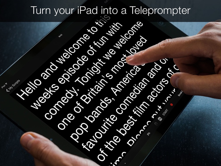 Teleprompter Pro -Script & Lyrics Prompter Cue