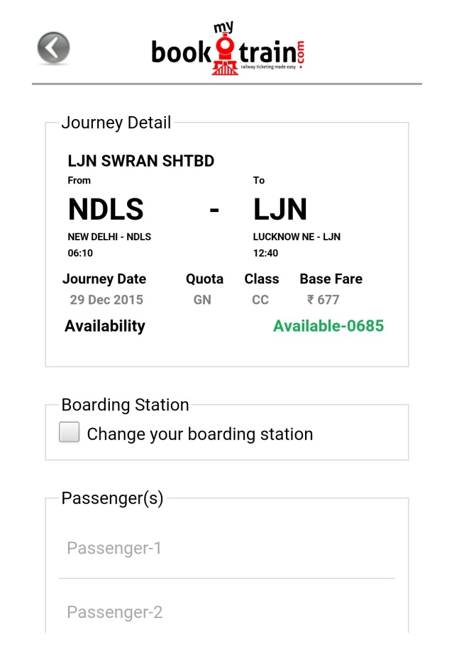 BookMyTrain screenshot 3