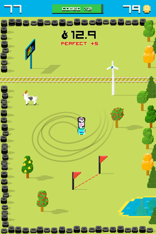 Rally Racing Drift - 8 bit Endless Arcade Challenge screenshot 4