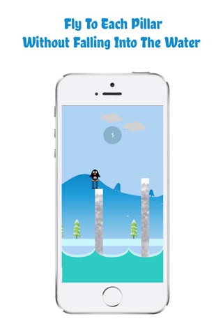 Flying Penguin Jump - A Fun South-Pole Below Zero Game screenshot 2