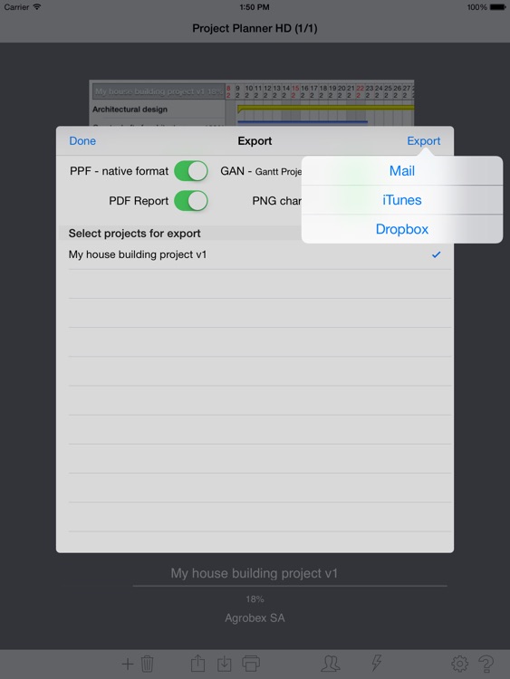 Project Planner HD -Task & Res Mgmt on Gantt chart screenshot-3
