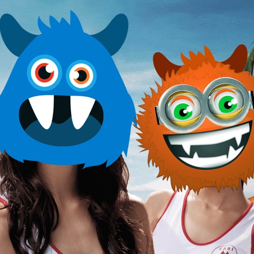 Monster & Text on Photo - Live Booth to put Monsters & emoji Stickers on your Selfie icon