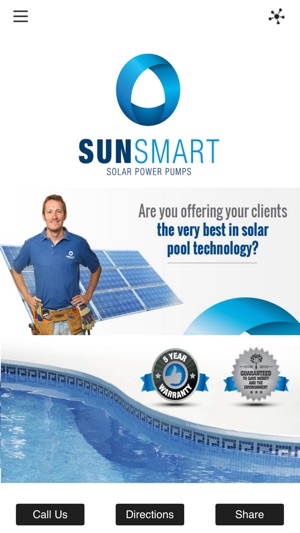 Sun Smart - Solar Powered Swimming Pool 