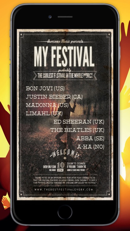 My Festival - Create Fake Music Festival Posters