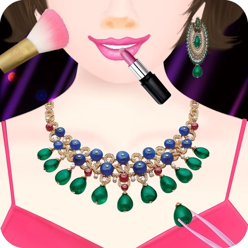 Super Star Model Show:Fashion Party-Makeup,Dressup and Prom Salon Makeover Games-Nail Salon,Necklace Designer!