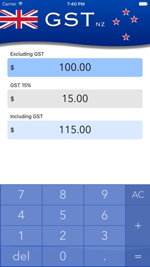 GST NZ - Calculate New Zealand GST