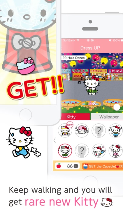 Simple diet! Walking Hello Kitty! screenshot-4