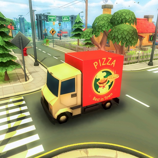 Blocky Truck Pizza Craft 3D iOS App