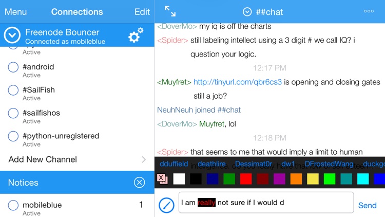 Dump Chat - IRC Client screenshot-3