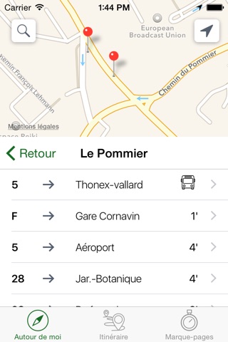 Itinera : Public Transport in Geneva screenshot 2