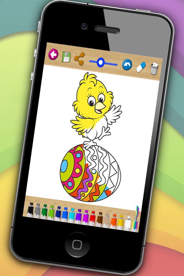 Painting Easter - coloring book eggs and rabbits screenshot 3