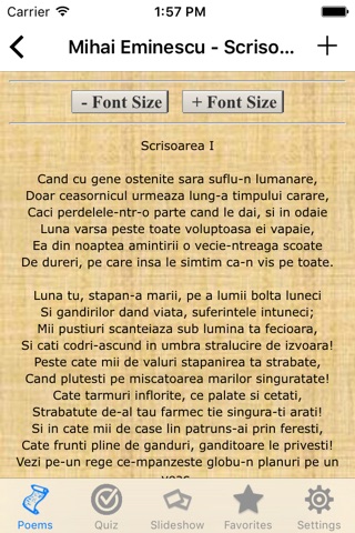 Romanian Poems Lite screenshot 4