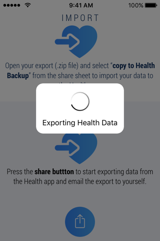 Health Backup - Export & Import Health Data screenshot 2