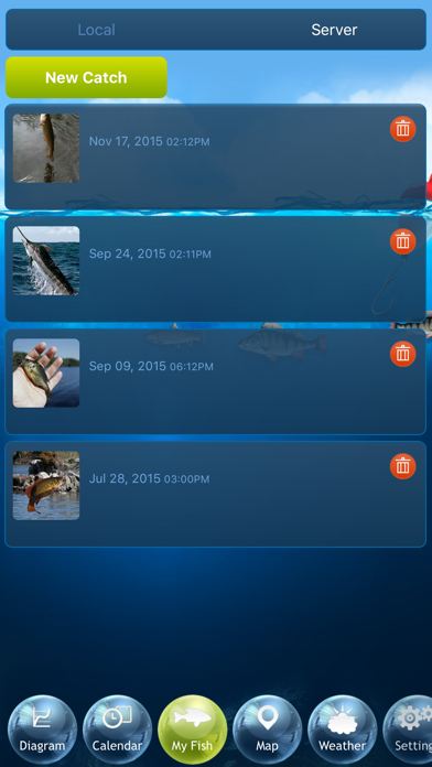 Fishing Deluxe - Best Fishing Times Calendar Screenshot 5