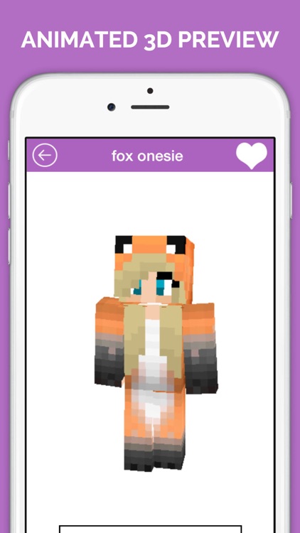 hot minecraft girl skins fox