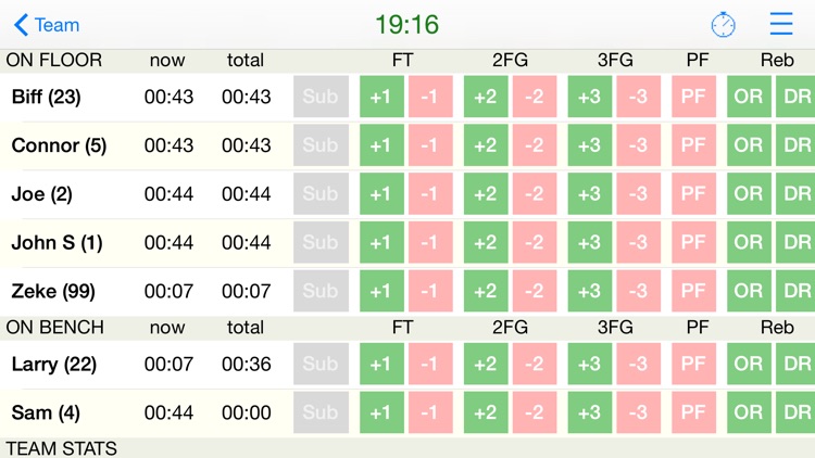 Basketball Pocket Coach Deluxe Stats