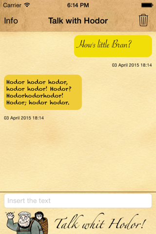 Talk with Hodor screenshot 3