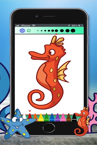 sea animals coloring - free drawing book for kids screenshot 3