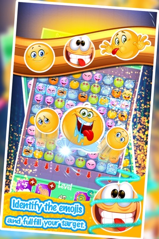 Emoji Crush Match Game - Emoji Crush - A match 3 puzzle game for Christmas holiday season! screenshot 2