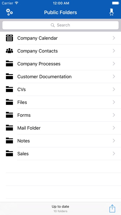 Public Folders App
