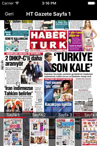 Gazete Haberturk screenshot 2