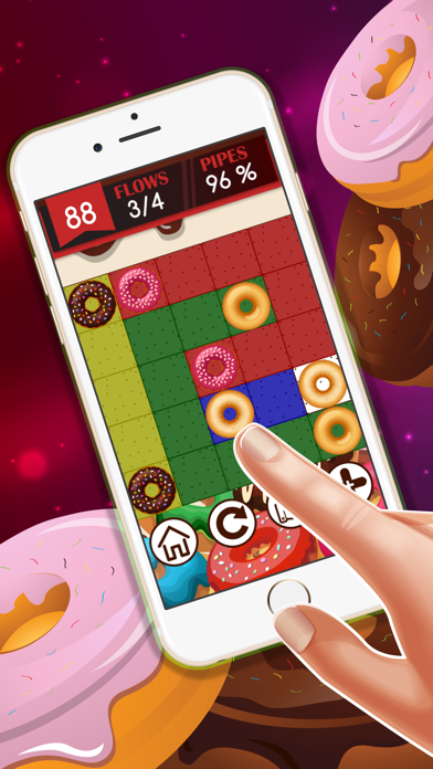 How to cancel & delete Doughnut Pair hd lite free : - The easy connect game for boys and girls from iphone & ipad 4