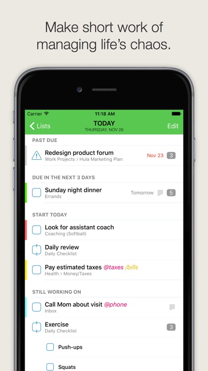 The Hit List — Simply Powerful Task Manager