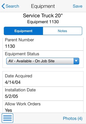 Manage Equipment Smartphone for JDE E1 screenshot 2