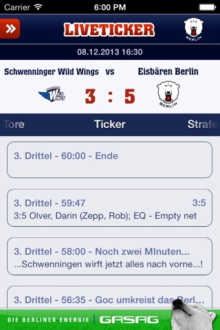 Eisbären Berlin screenshot 2