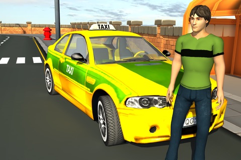 3d Taxi car driver Parking simulator free games screenshot 3